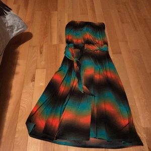Strapless long dress